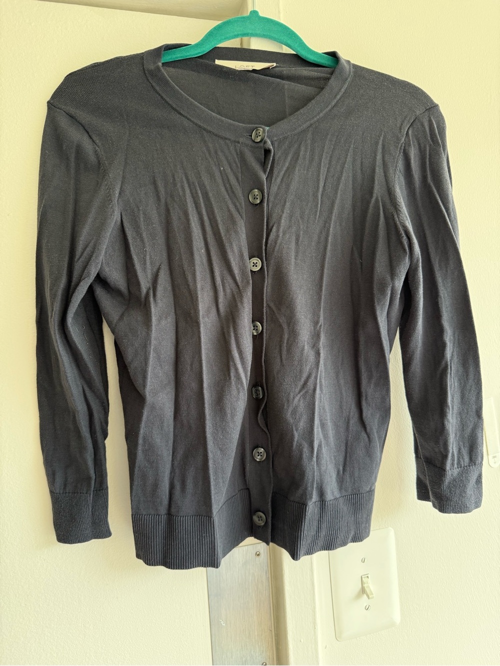 LOFT Button-Front Cardigan Sweater